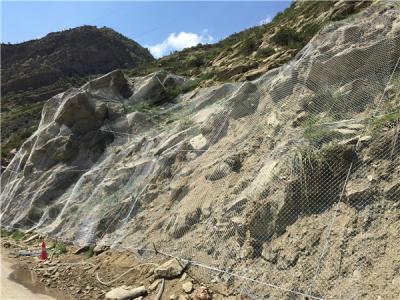 喀什地區(qū)精河下天吉水庫邊坡防護網(wǎng)施工案例